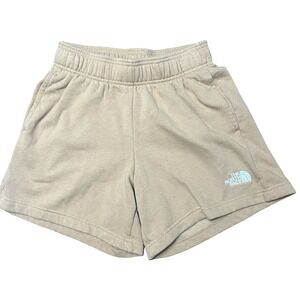 The‎ North Face Womens Tan Beige Fleece Athletic Running Shorts